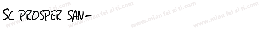 Sc prosper san字体转换
